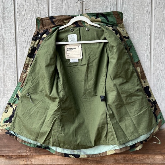 R13 repurposed coat camouflage lined heavy duty canvas military utility jacket - Picture 9 of 16